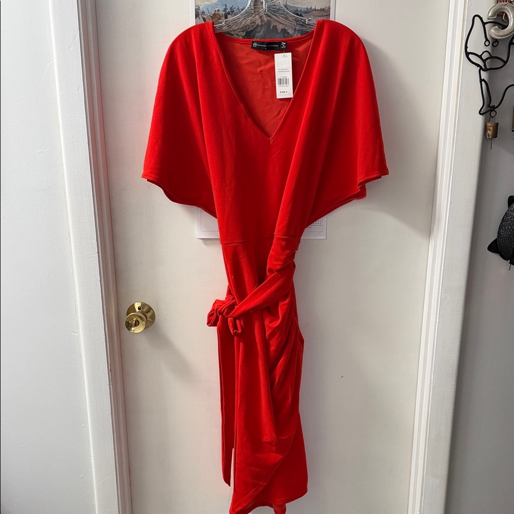 Fashion to Figure Red Midi Dress